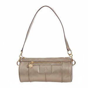 Isaac Mizrahi Live! Pebble Leather Zip Top Shoulder Bag NWD